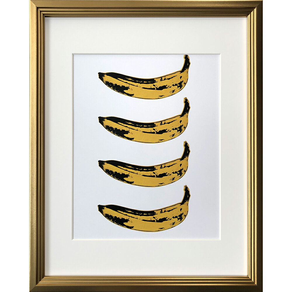 【全商品ポイント5倍】マラソン期間中アプリ上部バナーよりエントリー必須！Andy Warhol｜アンディ・ウォーホール アートフレーム Banana 1966 x4 【bicosya/美工社】 IAW-62097