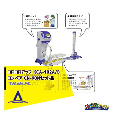 タイガーカワシマ| 全自動キーパー付コンベ コロコロアップ KCA-102A/B + コンベア CN-90Nセット品