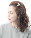 パール蝶々ヘアクリップ ヘアアクセ ヘアアクセサリー H-137 レディース 大人っぽい シンプル かわいい おしゃれ プレゼント 3