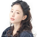 カチューシャ ドット柄 リボン チュール 大ぶり 上品 おしゃれ 大人カジュアル かわいい 可愛い ギフト 母の日 HK-344