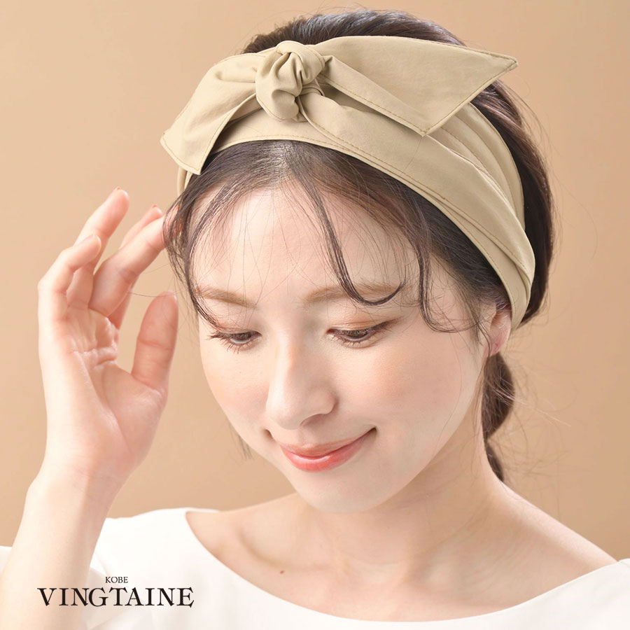 【開始2時間限定！30％OFFクーポン配布中】ロングリボン付きカチューシャ ヘアバンド ヘアアクセ 大人 レディース HK-358