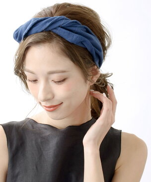 ナチュラル ワイド ターバン ヘアバンド ヘアバンド レディース ヘアアクセサリー リボン ワイヤー入り H-595 レディース 大人っぽい かわいい プレゼント