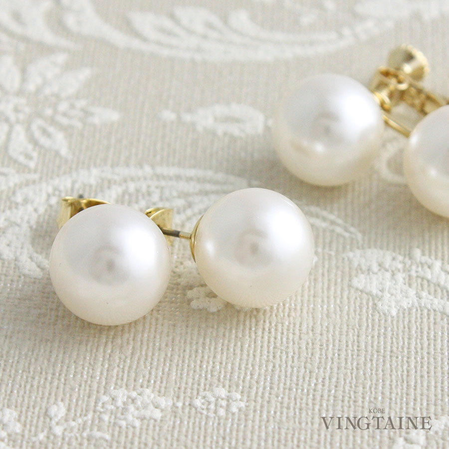 楽天スーパーSALE★ネコポス送料無料★ピアス イヤリング パール スワロフスキー 10mm シンプ ...