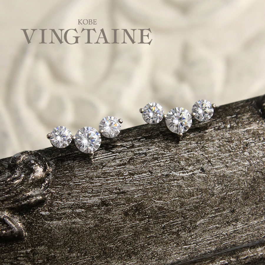 楽天市場】ヴィヴィアン 3連 ピアスの通販