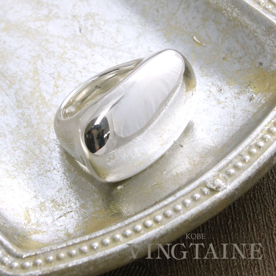 シルバー925 リング デザイン ぽってり 丸み 個性的 シンプル 銀 ニッケルフリー シルバーアクセサリー 大人 重ねづけ 指輪 アクセサリー Silver9...