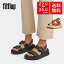 fitflop フィットフロップ レディース バックストラップサンダル HP6 F-MODE ESPADRILLE BUCKLE LEATHER FLATFORM SANDALS 体圧分散 衝撃吸収 疲れにくい 女性 彼女 プレゼント 誕生日 記念日 ブランド 母の日