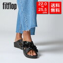 fitflop フィットフロップ レディース コンフォートサンダル 厚底サンダル スライドサンダル クロスベルトサンダル id8 歩きやすい 疲れない 美脚 女...