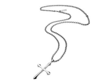 【国内正規品】POLICE ネックレス ポリス アクセサリー STAIN 24048PSS01 メンズ ビジネス ペンダント シルバー クロス ステンレス ジュエリー シンプル クリスマス 彼氏 カップル 10代 20代 30代 プレゼント ブランド 贈り物 お祝い 記念 ギフト