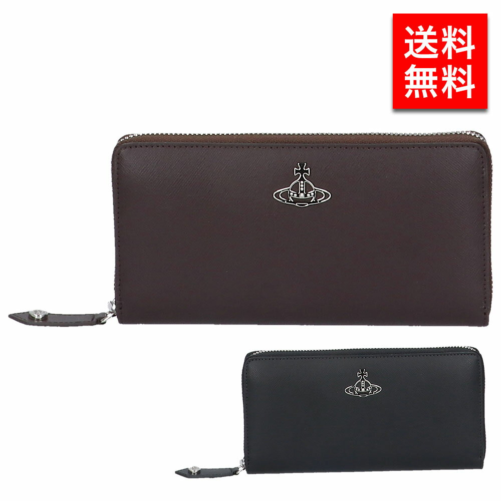 ヴィヴィアン ウエストウッド KENT ZIP ROUND WALLET VIVIENNE WESTWOOD レザー 51050022