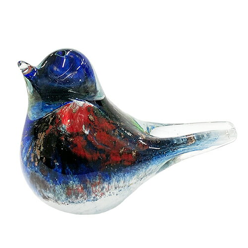 【ガラスの置物】青い鳥 とり アクア 置物 インテリア 雑貨 ギフト 贈り物 プレゼント