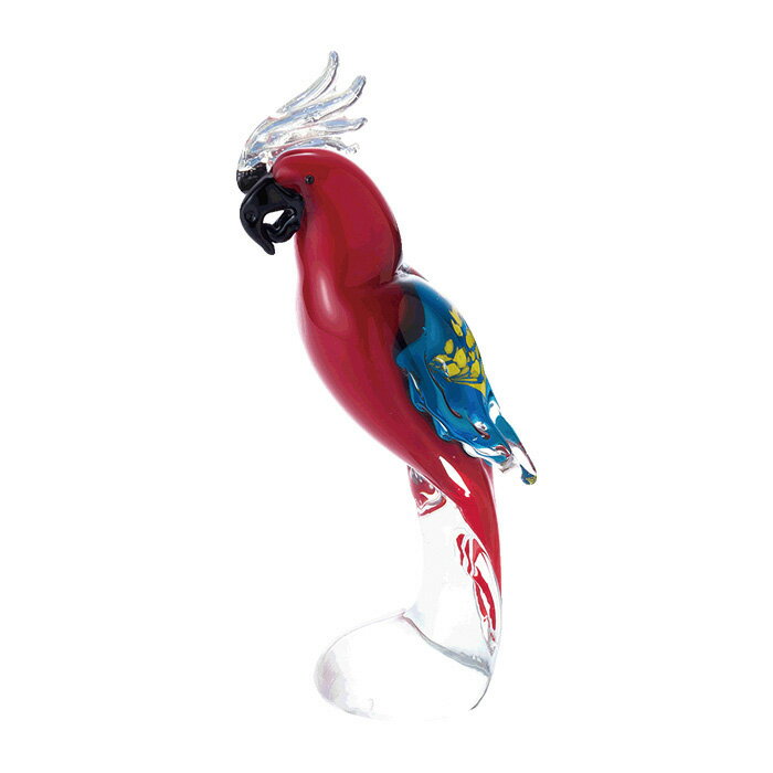 China Ornaments - 【ガラスの置物】オウム ガラスの置物 インテリア 雑貨 贈り物