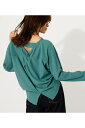 BACK TWIST OPEN TOPS/バックツイストオープントップス / AZUL BY MOUSSY/アズール バイ マウジー/レディース/トップス カットソー【MARKDOWN】
