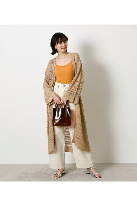 CROCHET LONG CARDIGAN/クロシェットロングカーディガン / AZUL BY MOUSSY/アズール バイ マウジー/レディース/トップス カーディガン【MARKDOWN】