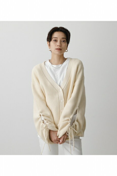ARM DRAWSTRING CARDIGAN/アームドローストリングカーディガン / AZUL BY MOUSSY/アズール バイ マウジー/レディース/トップス カーディガンのサムネイル