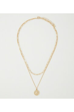 DOUBLE CHAIN MOTIF NECKLACE/ダブルチェーンモチーフネックレス / AZUL BY MOUSSY/アズール バイ マウジー/レディース/アクセサリー ネックレス【MARKDOWN】