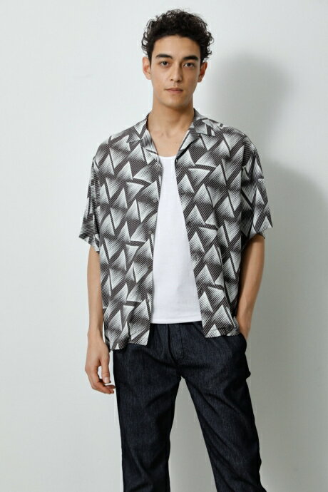 GEOMETRIC PATTERN BIG SHIRT/ジオメトリックパターンビッグシャツ / AZUL BY MOUSSY/アズール バイ マウジー/メンズ/トップス シャツ　ブラウス【MARKDOWN】のサムネイル