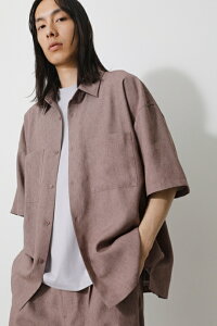 TECH LINEN BIG SHIRT/テックリネンビッグシャツ / AZUL BY MOUSSY/アズール バイ マウジー/メンズ/トップス シャツ　ブラウス【MARKDOWN】