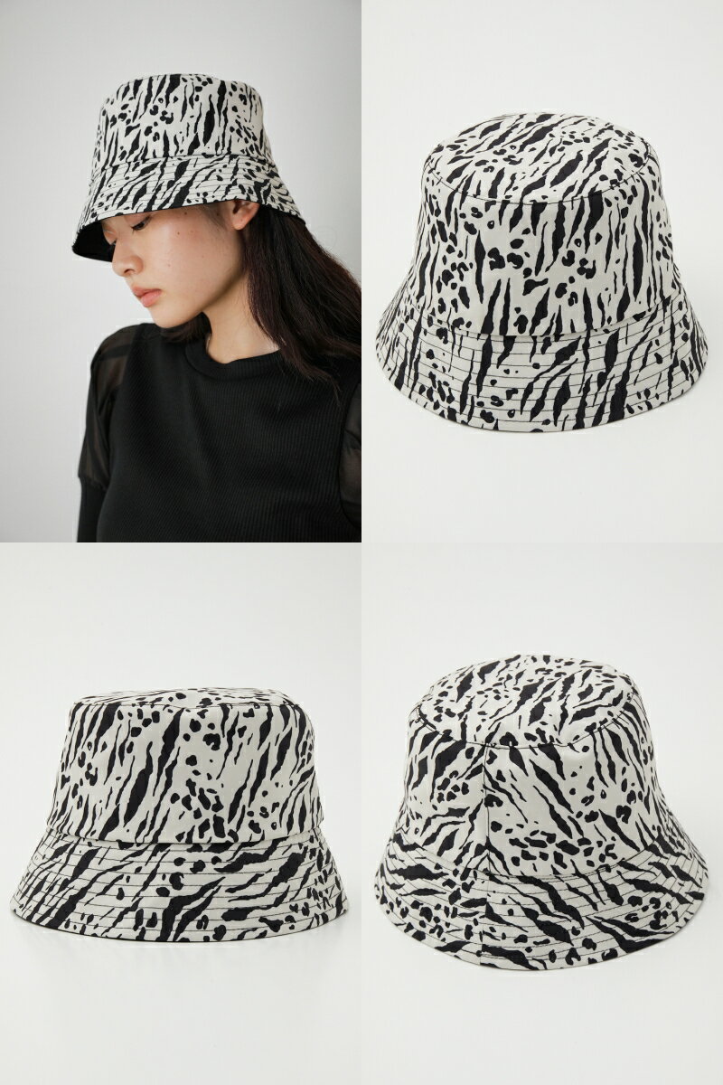 ZEBRA PATTERN RV BUCKET HAT/ゼブラパターンRVバケットハット / AZUL BY MOUSSY/アズール バイ マウジー/レディース/ファッション小物 帽子【MARKDOWN】