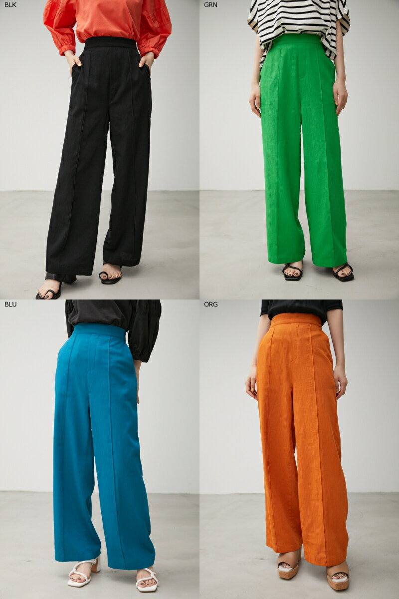 LINEN TOUCH COLOR PANTS/リネンタッチカラーパンツ / AZUL BY MOUSSY/アズール バイ マウジー/レディース/ボトムス パンツ【MARKDOWN】