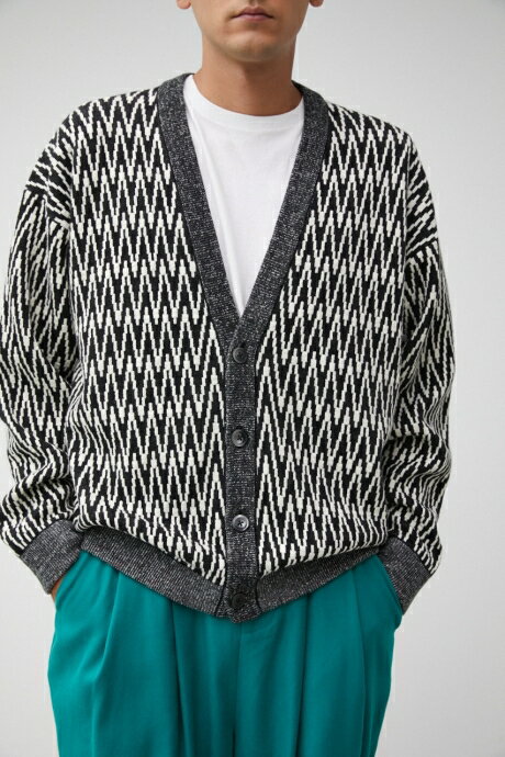 RETRO PATTERN CARDIGAN/レトロパターンカーディガン / AZUL BY MOUSSY/アズール バイ マウジー/メンズ/トップス カーディガン【MARKDOWN】