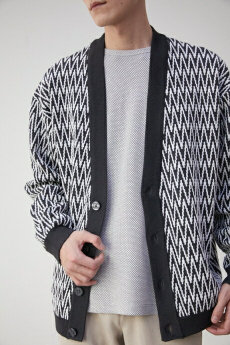 RETRO GEOMETRIC CARDIGAN/レトロジオメトリックカーディガン / AZUL BY MOUSSY/アズール バイ マウジー/メンズ/トップス カーディガン【MARKDOWN】