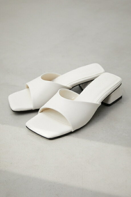 【5月18日(土)23:59まで期間限定価格】FAUX LEATHER LOW HEEL SANDALS/フェイクレザーローヒールサンダル / AZUL BY MOUSSY/アズール バイ マウジー/レディース/シューズ サンダル【MARKDOWN】