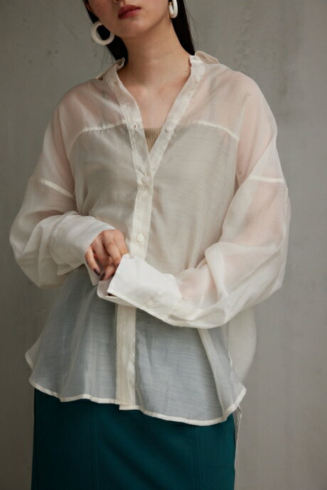 ベーシックシアーシャツ / AZUL BY MOUSSY/アズール バイ マウジー/レディース/トップス シャツ　ブラウス【MARKDOWN】のサムネイル