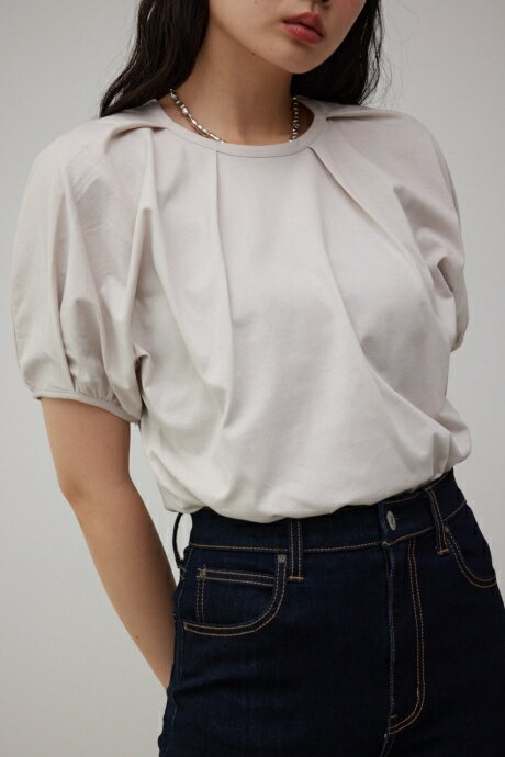 TUCK VOLUME CUT TOPS/タックボリュームカットトップス / AZUL BY MOUSSY/アズール バイ マウジー/レディース/トップス カットソー