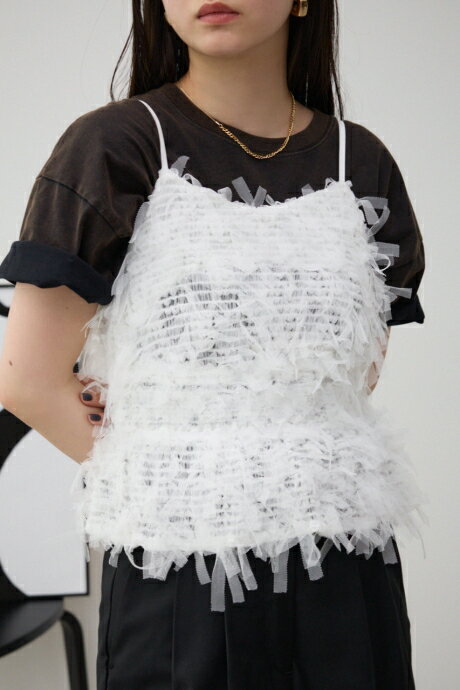 テープヤーンビスチェ / AZUL BY MOUSSY/アズール バイ マウジー/レディース/トップス キャミソール【MARKDOWN】