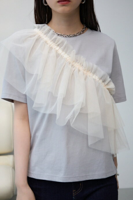 フリルビスチェセットTシャツ / AZUL BY MOUSSY/アズール バイ マウジー/レディース/トップス カットソー【MARKDOWN】