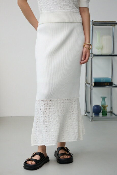 クロシェニットスカート / AZUL BY MOUSSY/アズール バイ マウジー/レディース/ボトムス スカート【MARKDOWN】