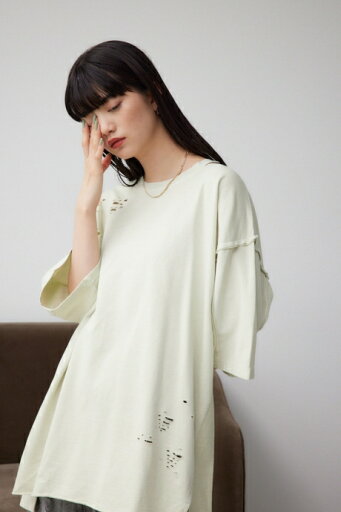ダメージウラケチュニック / AZUL BY MOUSSY/アズール バイ マウジー/レディース/ワンピース チュニック【MARKDOWN】 ダメージウラケチュニック / AZUL BY MOUSSY/アズール バイ マウジー/レディース/ワンピース チュニック【MARKDOWN】