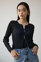 Wジップ配色リブカーディガン / AZUL BY MOUSSY/アズール バイ マウジー/レディース/トップス カーディガン【MARKDOWN】