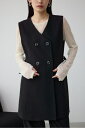 Aラインミディ丈ジレ / AZUL BY MOUSSY/アズール バイ マウジー/レディース/アウター ベスト【MARKDOWN】
