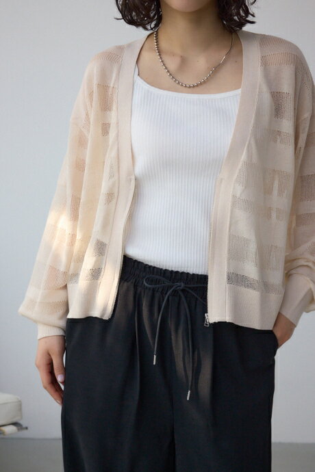 シアージップアップカーディガン / 