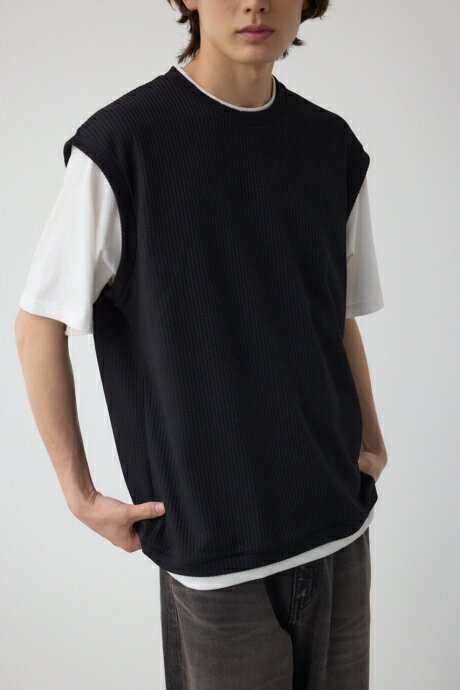 フェイクレイヤードベストセットTEE / AZUL BY MOUSSY/アズール バイ マウジー/メンズ/トップス カットソー【MARKDOWN】