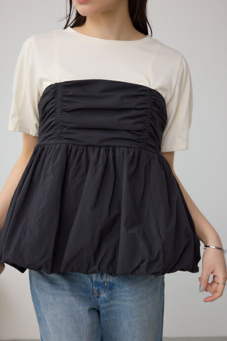 ペプラムバルーントップス / AZUL BY MOUSSY/アズール バイ マウジー/レディース/トップス カットソー【MARKDOWN】のサムネイル