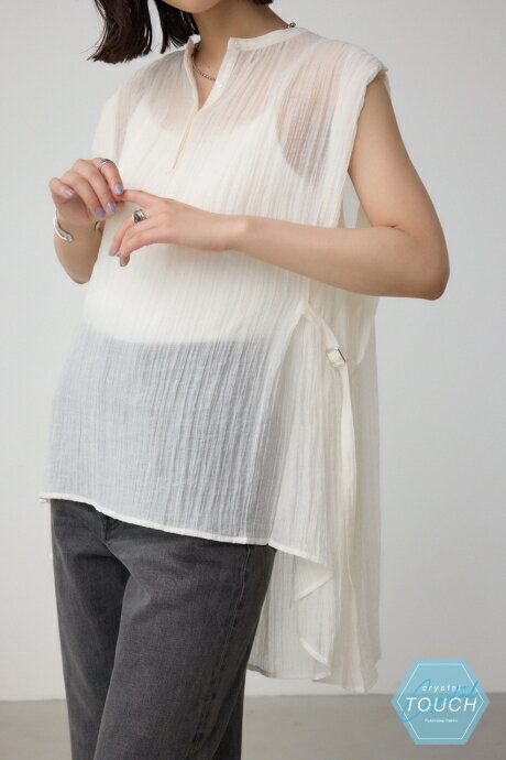 C/T冷感 サイドベルトブラウス / AZUL BY MOUSSY/アズール バイ マウジー/レディース/トップス シャツ　ブラウス【MARKDOWN】のサムネイル