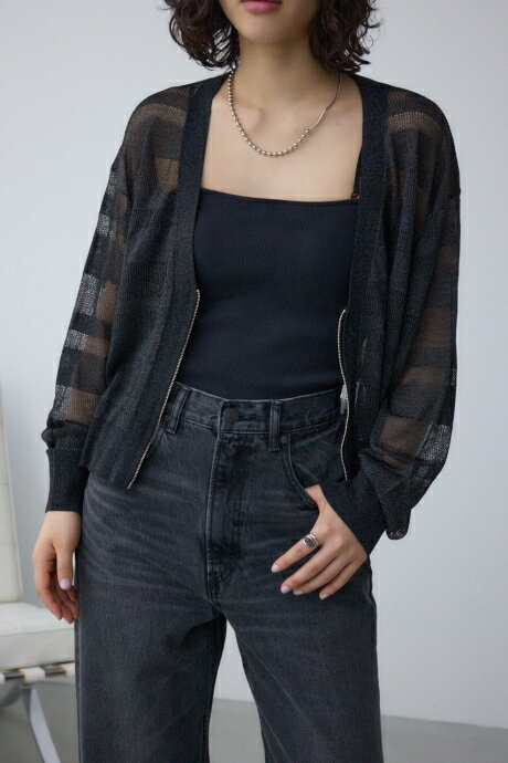 シアージップアップカーディガン / AZUL BY MOUSSY/アズール バイ マウジー/レディース/トップス カーディガン【MARKDOWN】