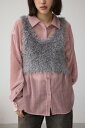 バックオープンポンポンヤーンベスト / AZUL BY MOUSSY/アズール バイ マウジー/レディース/アウター ベスト