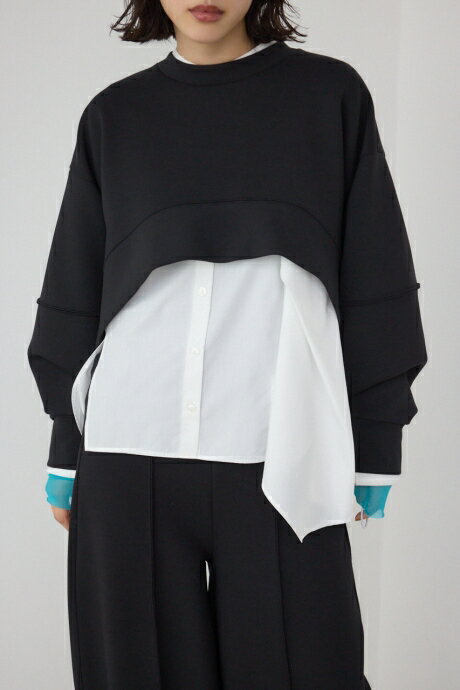 【PLUS】ダンボールフレアショートトップス / AZUL BY MOUSSY/アズール バイ マウジー/レディース/トップス カットソー ブランド AZUL PLUS【MARKDOWN】のサムネイル