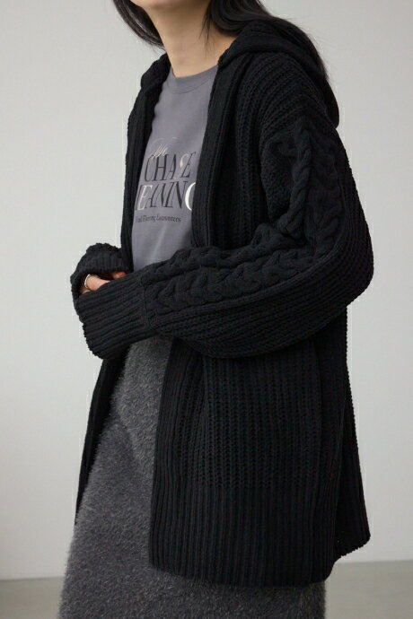 マットモールフードトッパーカーデ / AZUL BY MOUSSY/アズール バイ マウジー/レディース/トップス カーディガン