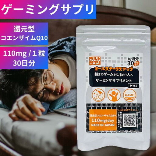 【サプリメント】還元型コエンザイムQ10 サプリメント 30粒 (30日分) 110mg/1粒 サプリ コエンザイムQ10サプリ コエンザイムQ10 還元型 配合 手軽 活力 疲れ ぐったり 元気 ゲーミングサプリ ウルトサプリ オールステータスアップ 石垣食品 カネカ KANEKA 【サプリメント】還元型コエンザイムQ10 サプリメント 30粒 (30日分) 110mg/1粒 サプリ コエンザイムQ10サプリ コエンザイムQ10 還元型 配合 手軽 活力 疲れ ぐったり 元気 ゲーミングサプリ ウルトサプリ オールステータスアップ 石垣食品 カネカ KANEKA
