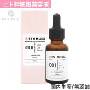 【美容液】ヒト幹細胞美容液 30ml ヒト幹細胞 原液 5%配合 人幹細胞 美容液 ヒト脂肪細胞順化培養液 培養液 エイジングケア シミ たるみ 乾燥 ハリツヤ 無添加 さっぱり ハリと潤い溢れるお肌に 日本製 国内製造 グロースファクター EGF FGF TSUMUGI つむぎコスメ