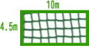 60本野球目防球ネット4.5M×10M (グリーン)(4)