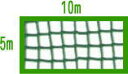 44本野球目防球ネット5M×10M （グリーン）