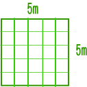 36本ゴルフネット　5M×5M （茶・青・黒・白・シルバーグレー）