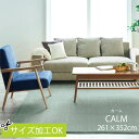 ラグ カーム 261×352 261cm×352cm 6帖 6畳 防炎 防ダニ スミノエ 国産 日本製 サイズ加工 イージーオーダー ホットカーペット対応 ナイ...