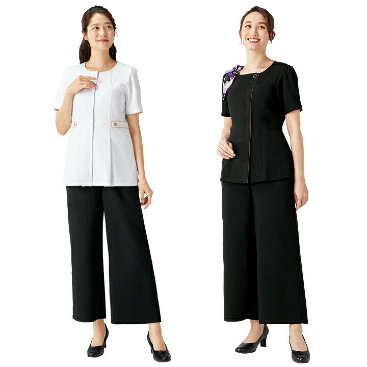 フォーク ワイドパンツ 医療 白衣 レディース FOLK 6020SC ヌーヴォ 女性用 看護師...