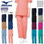 ミズノ スクラブ パンツ パイピング入り 男女兼用 MZ-0093 ストレッチ 制電 消臭 メンズ レディース 男..